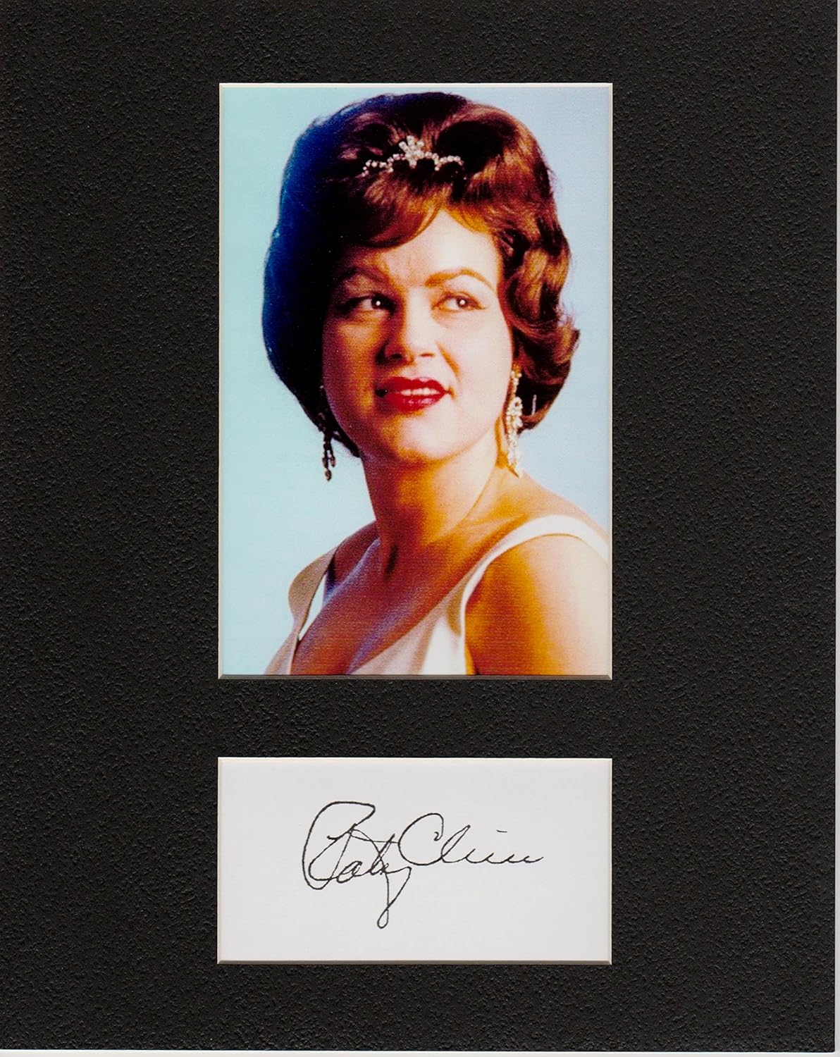 Photographs - PATSY CLINE 8 X 10 CUSTOM PHOTO AUTOGRAPH DISPLAY