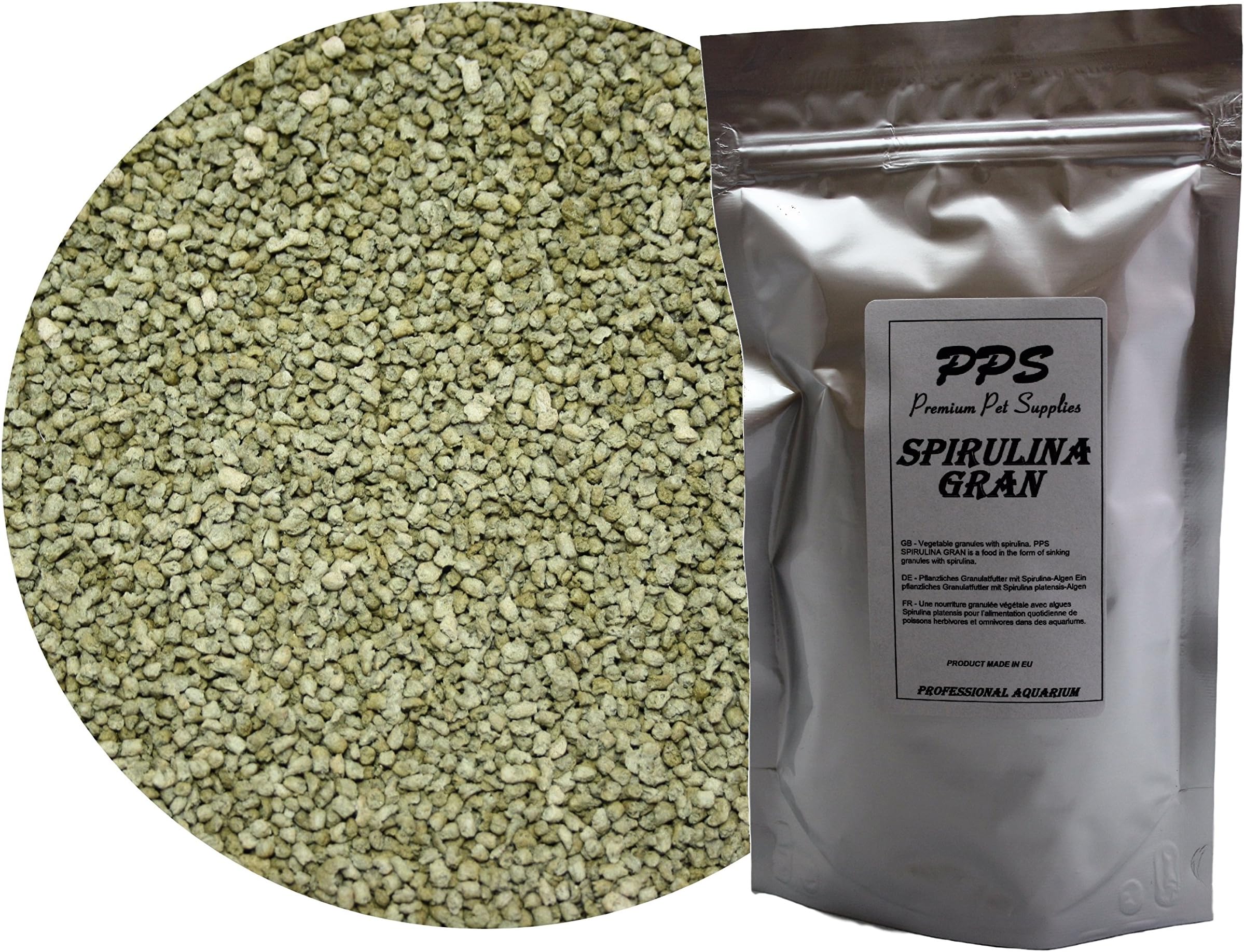 PPS SPIRULINA GRAN - vegetable, sinking granules with high content of spirulina (36%) - FREE DELIVERY (300ml/150g)