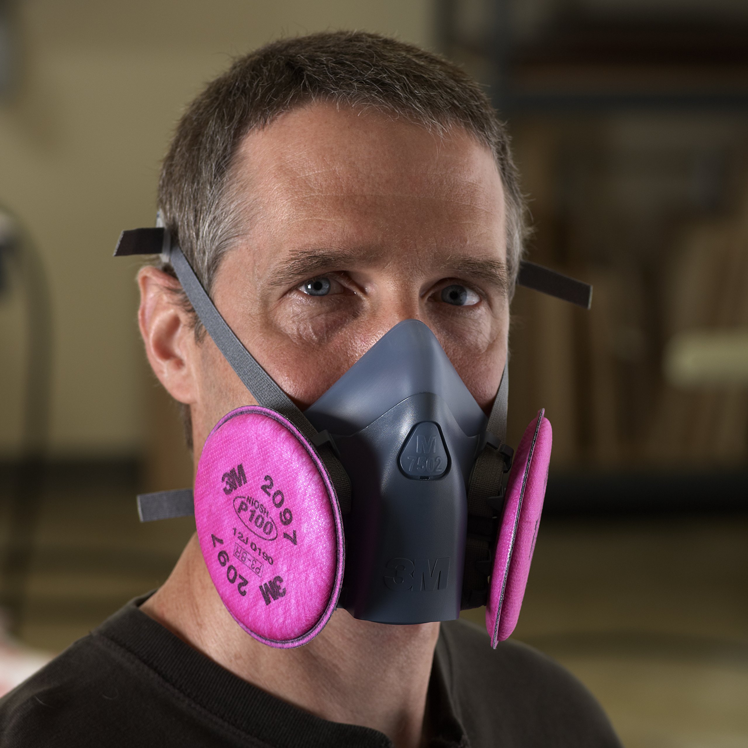 3M Half Facepiece Reusable Respirator AllinOne Kit, Mold and Lead