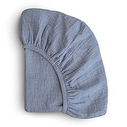 mushie Extra Soft Bassinet Muslin Crib Sheet