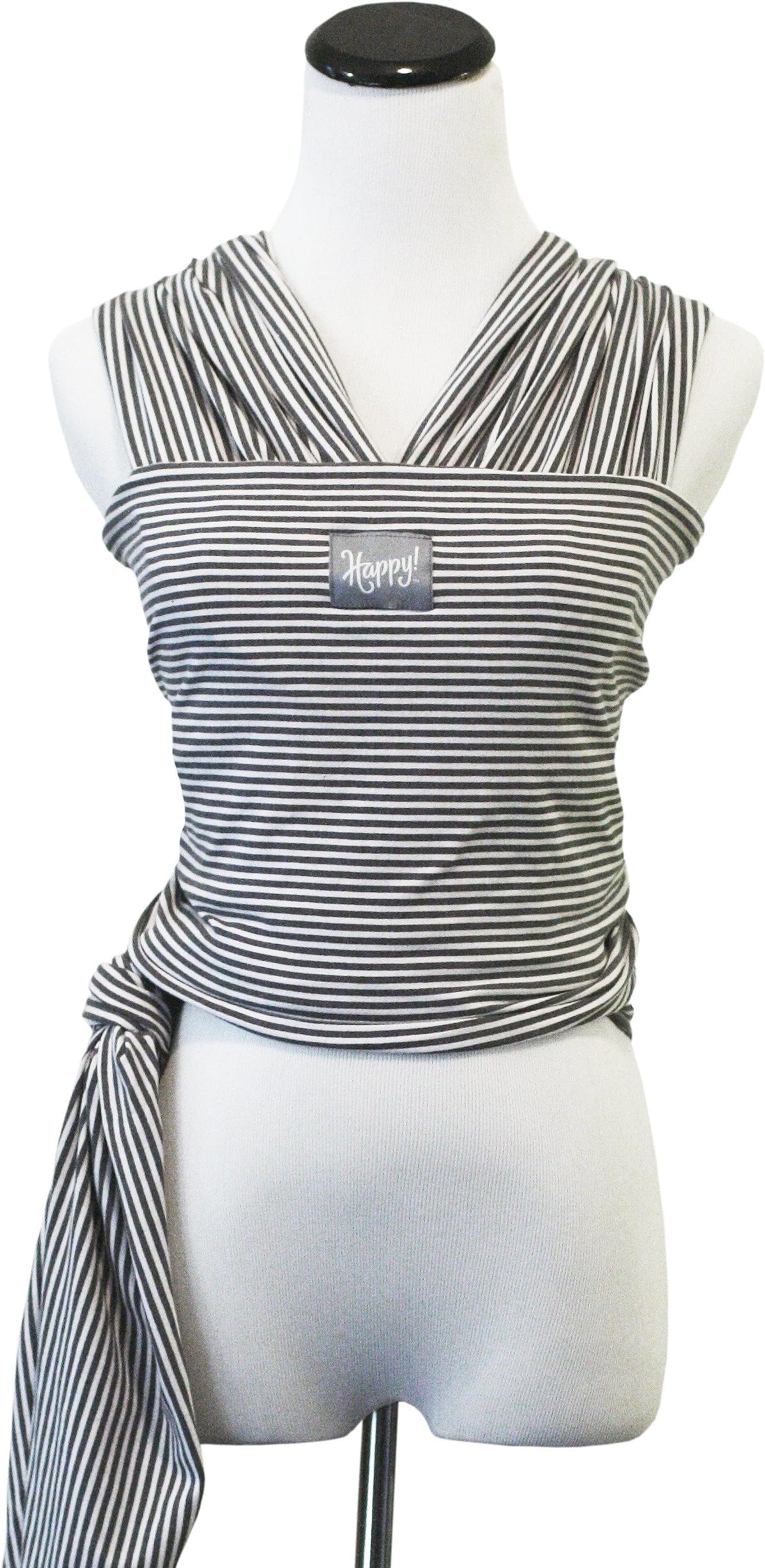 Happy Wrap Organic Baby Carrier, Slate Stripe