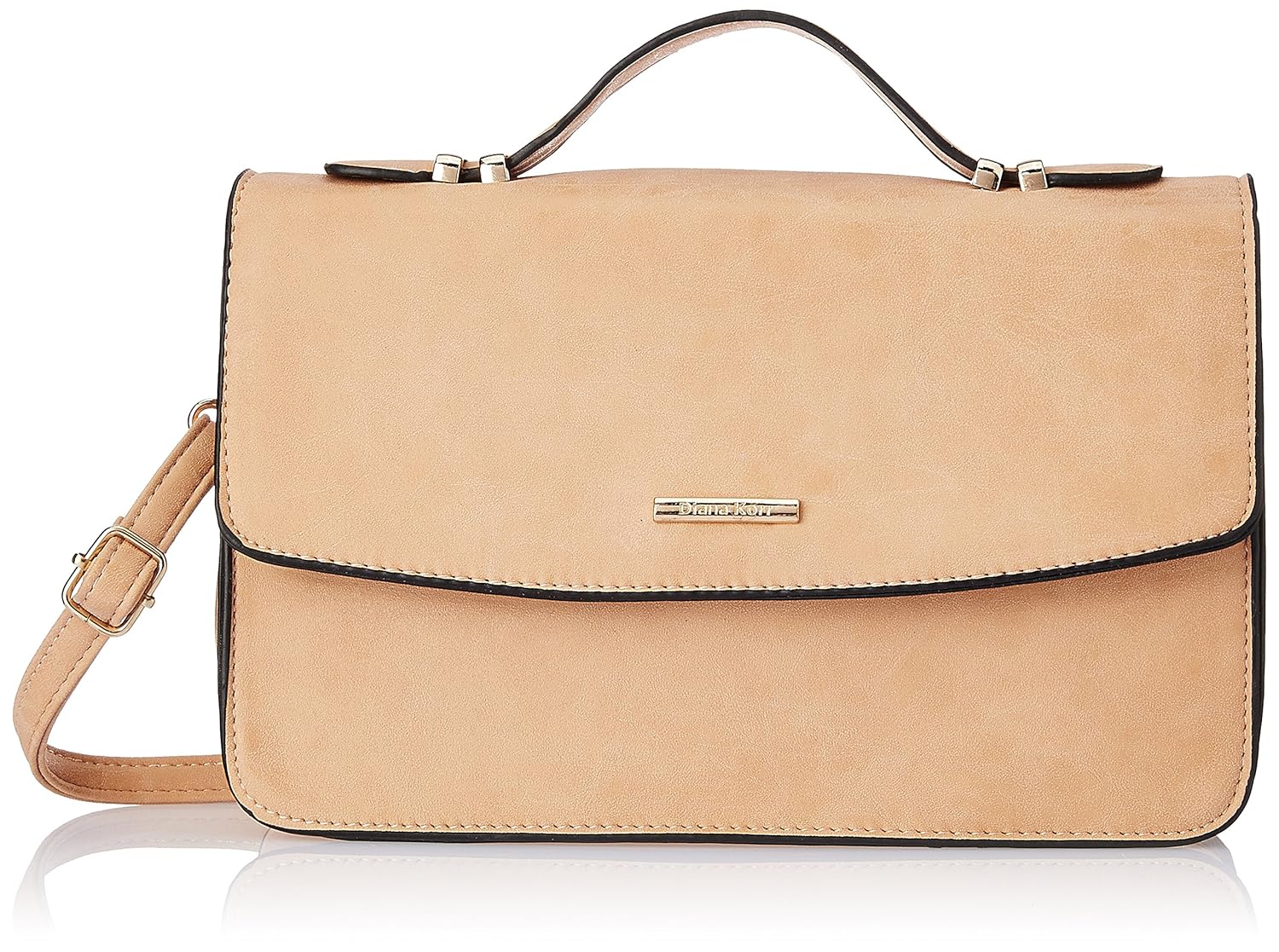 diana korr women's sling bag (beige) (dk57sbei)
