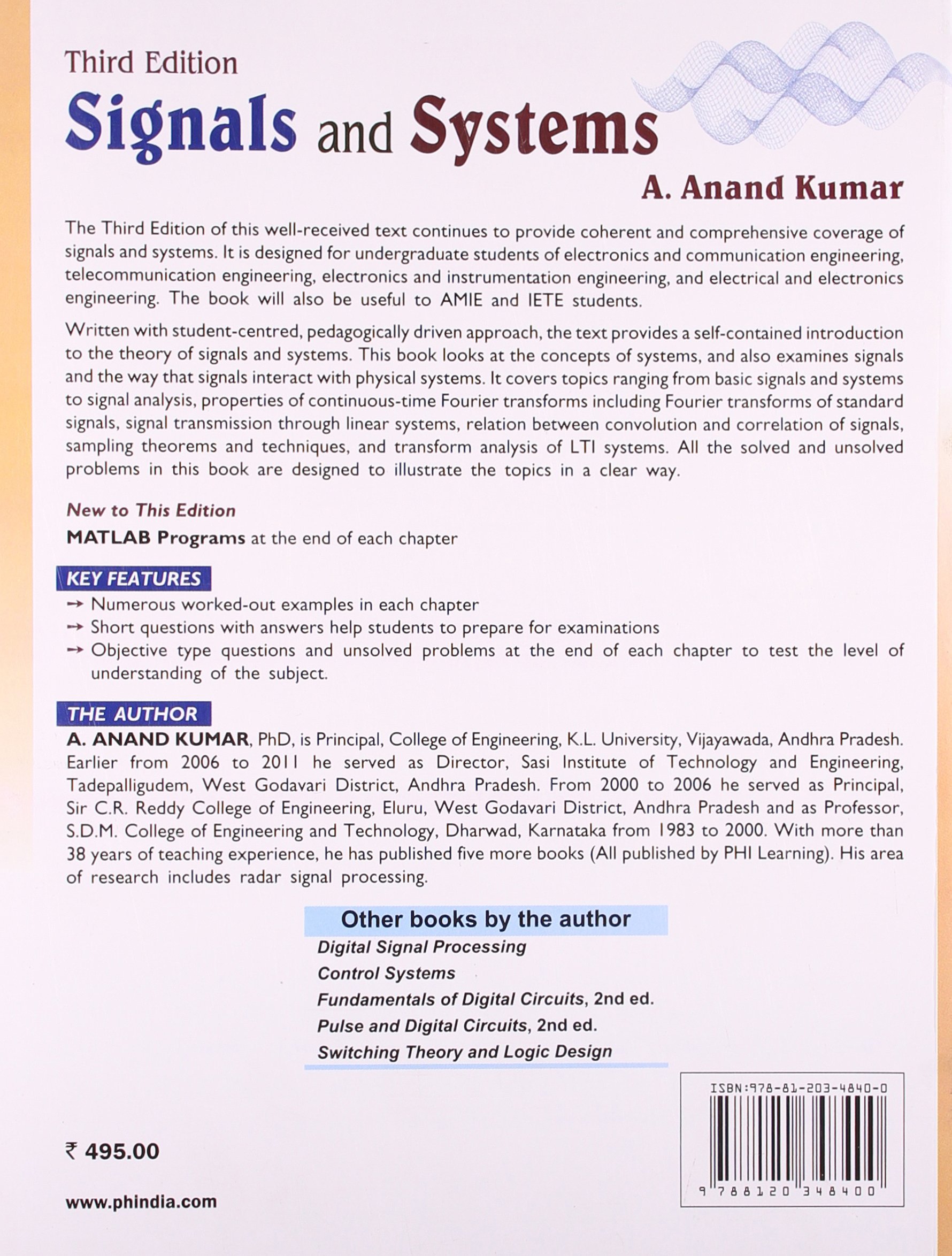 Buy Signals and Systems Book Online at Low Prices in India | Signals and  Systems Reviews & Ratings - Amazon.in