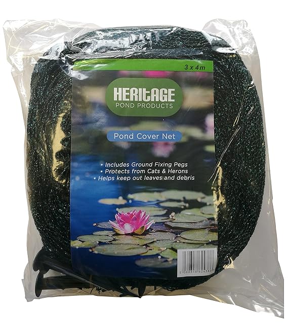 Heritage Pet Products Abdecknetz für Teiche, schützt vor Katzen, Blättern, Reihern