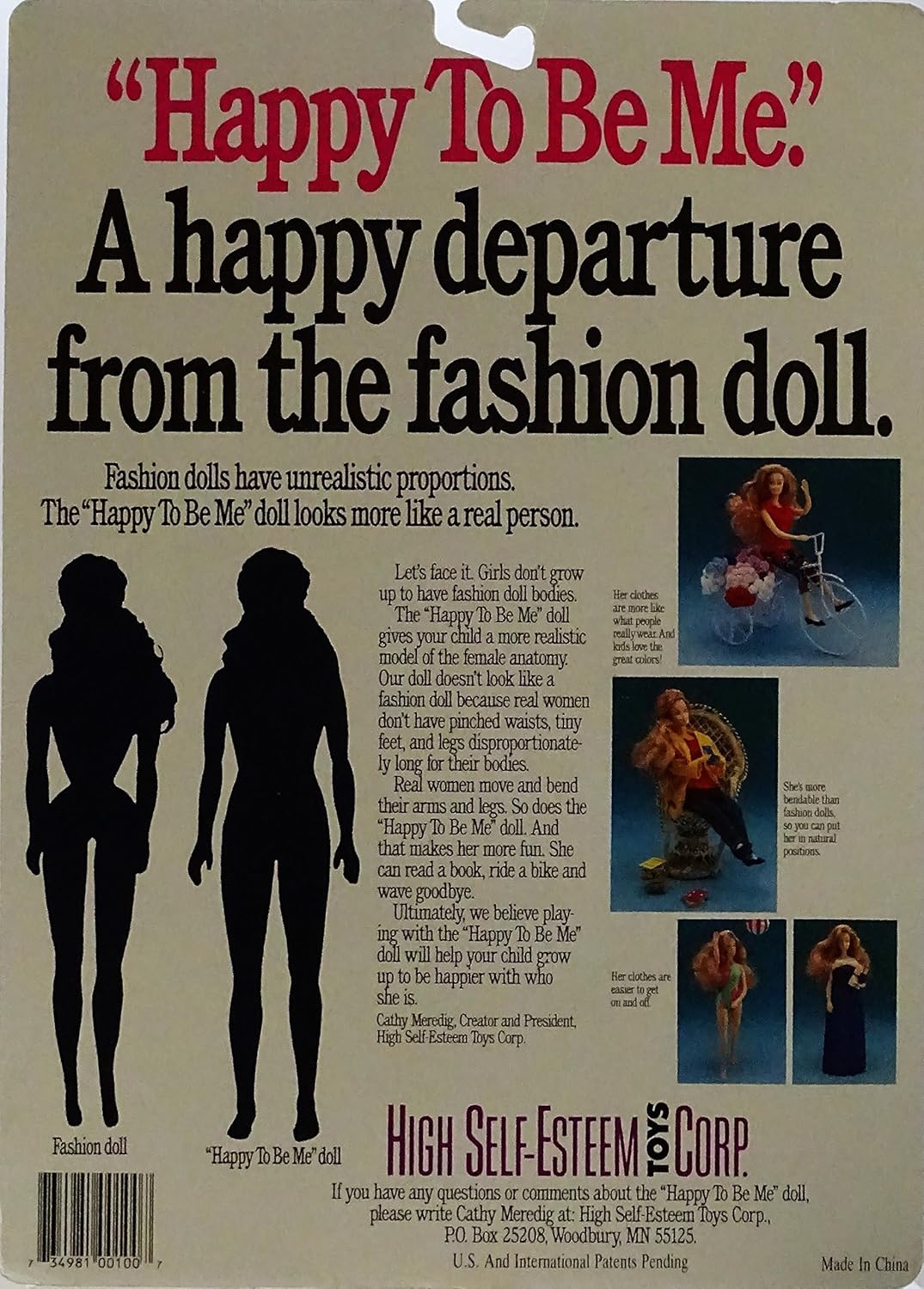 happy to be me barbie