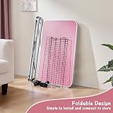 Yaheetech 91cm Pet Grooming Table Adjustable Height with Storage Pink 164cm High view 9