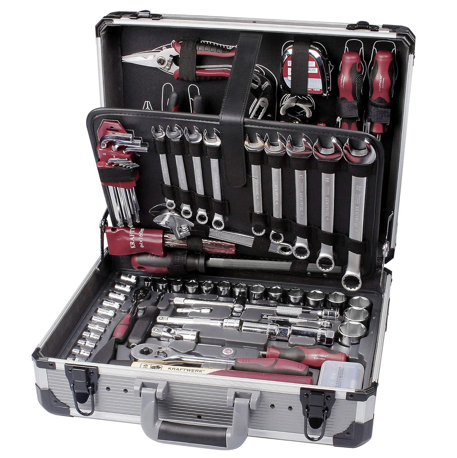 Kraftwerk Tool Box with 197 Aluminium Tools Amazon.co.uk DIY & Tools