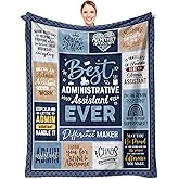 Administrative Assistant Gifts, Administrative Professional Day Gifts for Women, Best Executive Admin/Administrator Assistant/Chaos Coordinators Appreciation Gift Ideas Throw Blanket 60"x50"