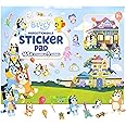 Bluey Repositionable Sticker Pad - Over 165 Stickers & 5 Play Scenes, Removable Jumbo Sticker Pad, Toys for Kids Ages 3 & Up