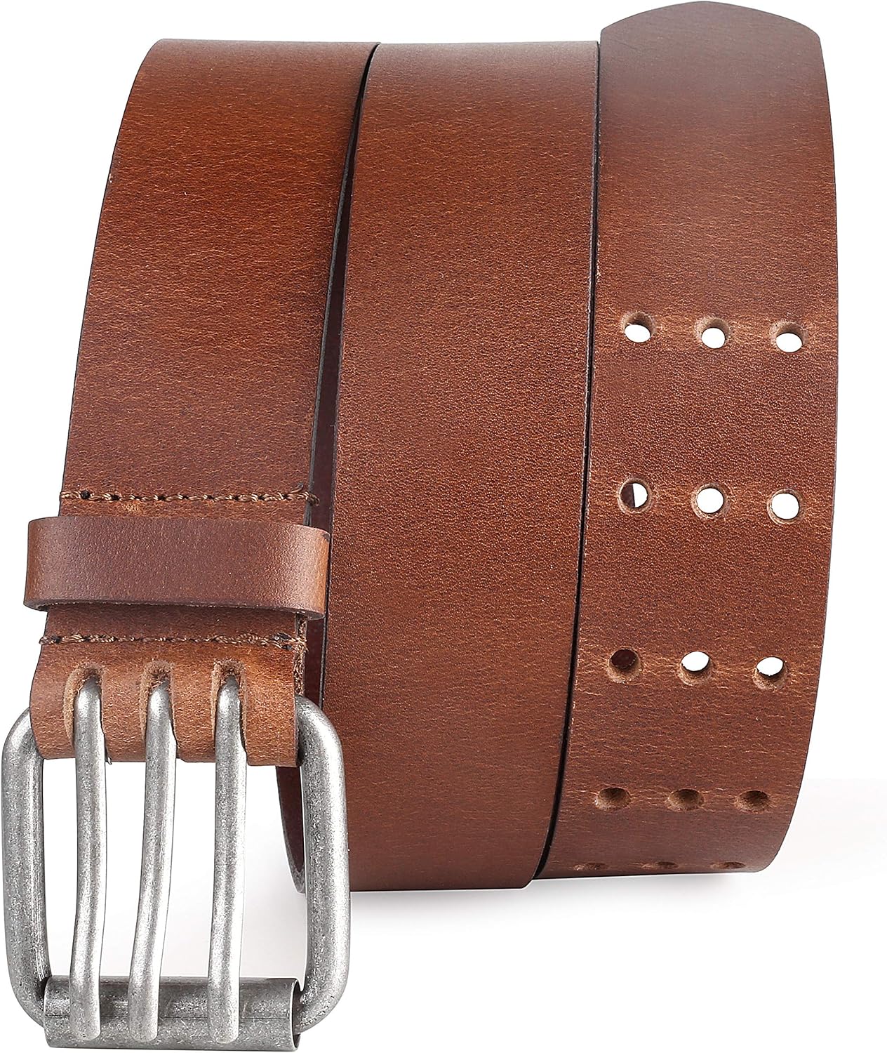 Men's 3 Grommet Holes Top Grain Leather Belt, Made in USA Amazon.ca