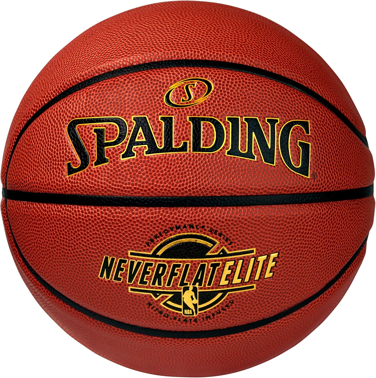 Spalding NeverFlat Elite Indoor/Outdoor Basketball, UnisexErwachsene