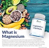 Nu U Nutrition Magnesium Glycinate 1000mg 180 Capsules Vegan UK Made view 6
