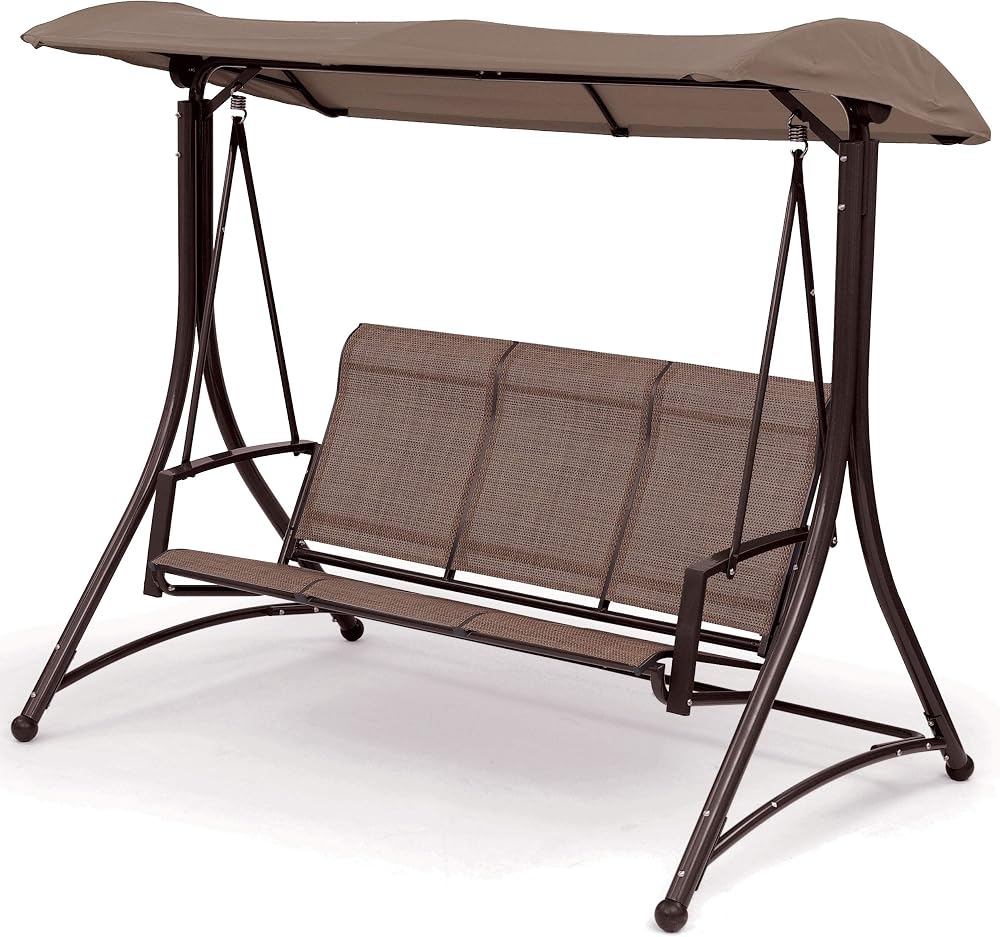 SunTime 3-Seater Havana Swing Hammock with Canopy - Bronze