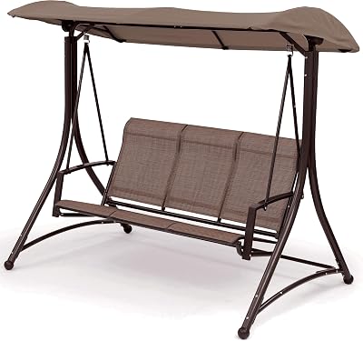 SunTime 3-Seater Havana Swing Hammock with Canopy - Bronze