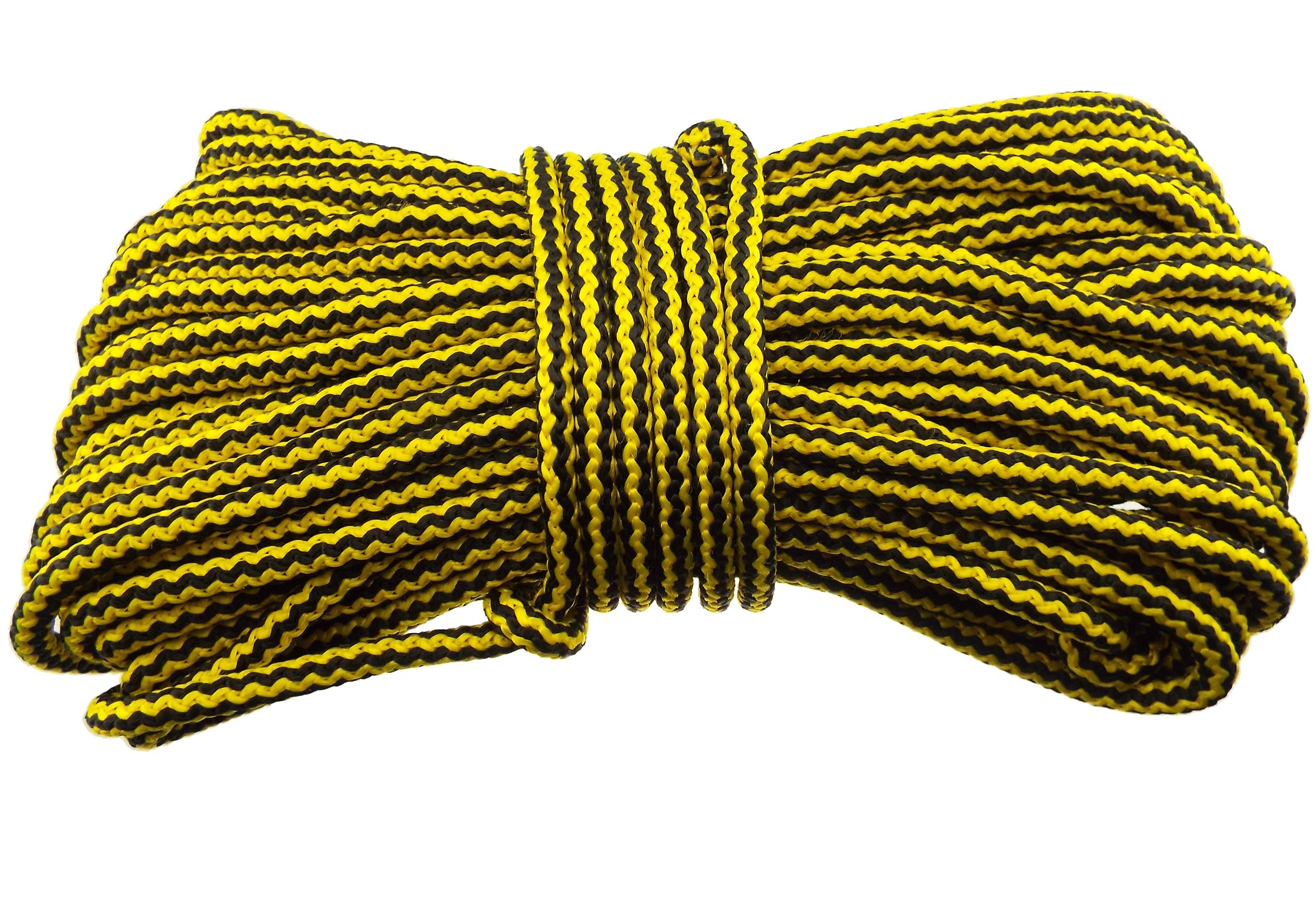 6mm rope/cord,general purpose,polypropylene(full 10m(32.5ft) (YELLOW/BLACK)