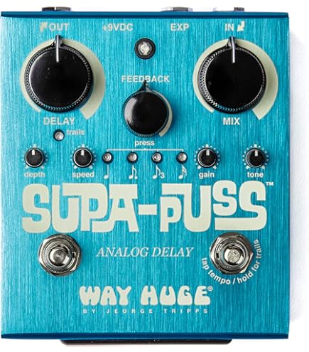ギター WAYHUGE AQUA-PUSS mkII Way Huge Aqua-Puss MKII Analog Delay Pedal Review - Premier