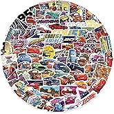 100Pcs Cool Disney Character Car Stickers for Water Bottles Skateboard Luggage Laptop Bumper Waterproof Vinyl Stickers Bulk for Boys Teens Adults (Car)