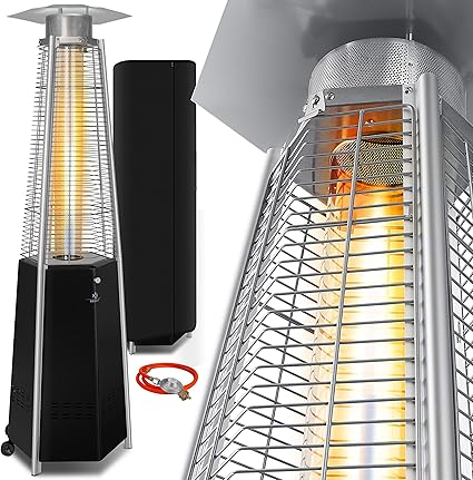 Kesser Heizstrahler Pyramide Fur Terrasse Terrassenheizer Gas 12 5 Kw Gasheizstrahler Gasheizer Warmestrahler Heizgerat Inkl Schutzhulle Mit Gasschlauch Druckminderer Warmeabzug Edelstahl Amazon De Baumarkt