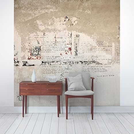 Amazon コンクリートコンクリート壁と詩 壁画正方形の壁紙壁壁画壁紙プレミアム 古い写真機能wall Art壁紙壁画寝室リビングルーム Hxw 75 59 X 75 59 Inch 1070 壁紙