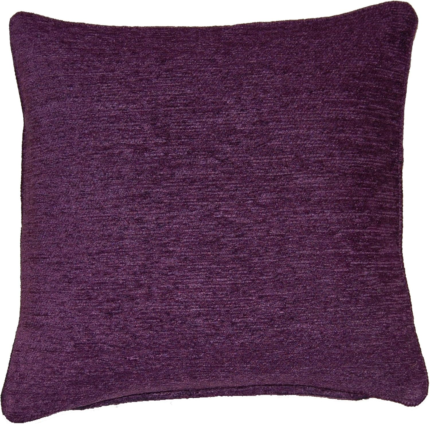 Chenille Aubergine Purple Cushion Cover 45x45cm (18 inch) Amazon.co.uk