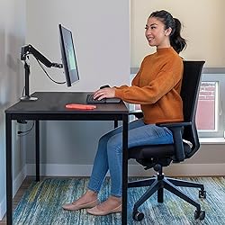 Ergotron – LX Monitor Arm, Single Monitor Desk
