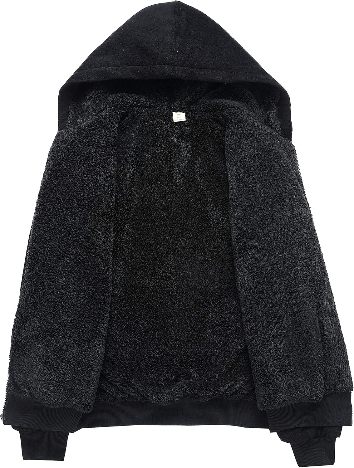 ZENTHACE Men's Thicken Sherpa Lined Checkered Flannel Hoodie Shirt Jacket: Clothing