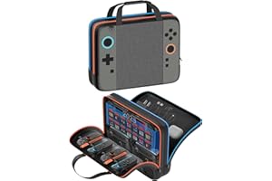 OIVO VGA DESIGN Case Bag for Nintendo Switch 2 (2025)/SW OLED/Original, Switch 2 Travel Bag Hold Joycon 1/2 & SW Pro Controller & Dock with 14 Game Cards &Other Accessories, Portable Switch 2 Carrying bag for Storage