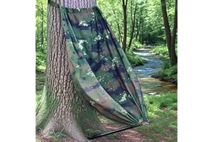KN HUNTING Hammock Chair, Lightweight, Portable Camo Tree Seat, Silent Swivel for Deer Hunt, Ground Hunts, Hunters Outdoor Hamock Shooting Chairs, Hunter Accessories, Gear, Essentials, Digital Print
