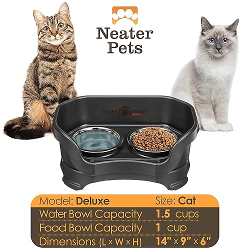 Neater Feeder Deluxe Mess Proof Cat Bowls Elevated for All Breeds