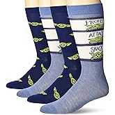 STAR WARS mens The Mandalorian 2 Pack Crew Socks