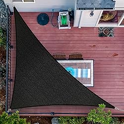 ShadeMart 14' x 19' x 23.6' Black Sun Shade Sail