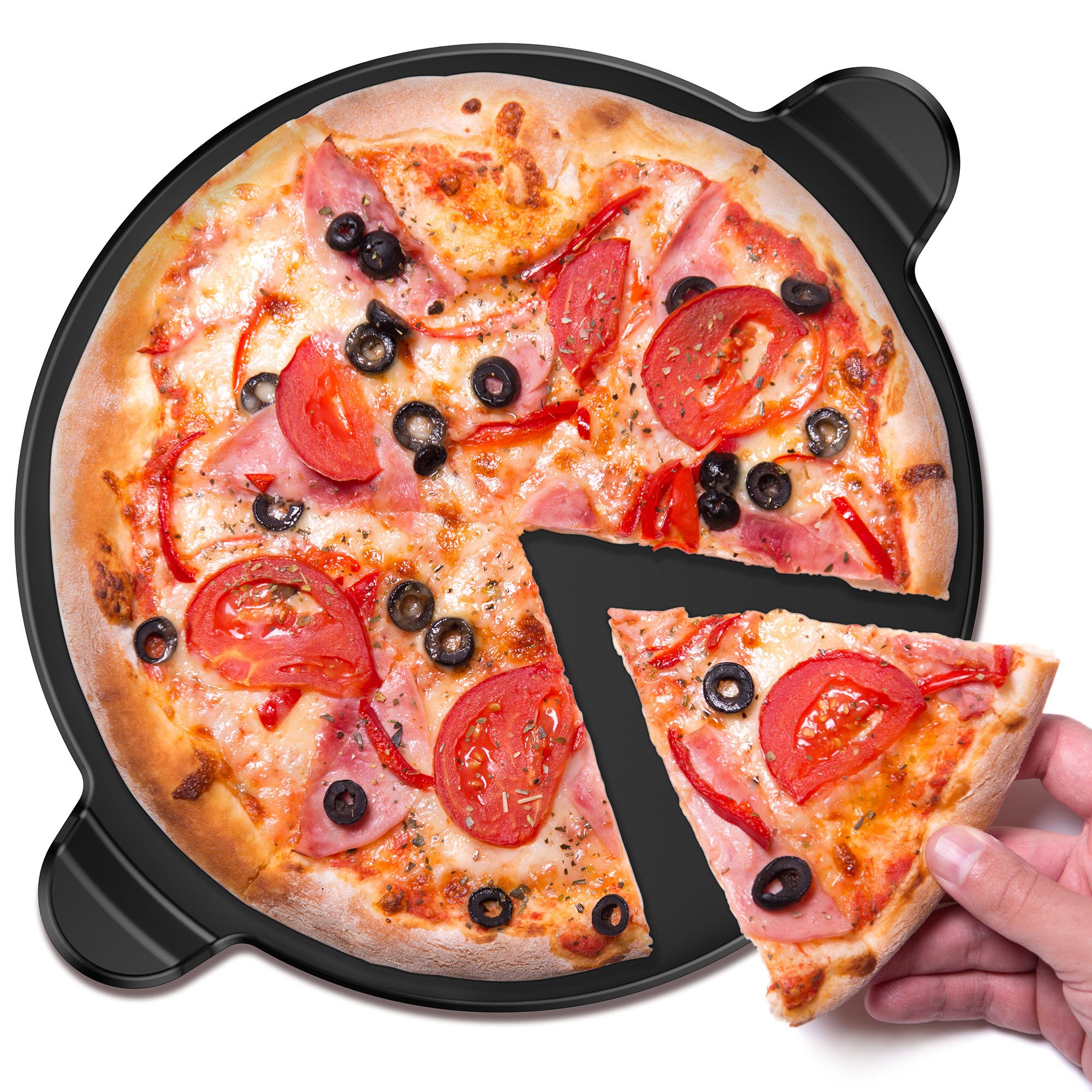 Vremi Ceramic Pizza Stone for Grill and Oven Large Round 15 Inch Nonstick 616932237027 eBay