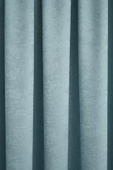 Fusion Duck Egg Pencil Pleat Drapes 2 Panels 100% Cotton Thermal Soundproof view 4