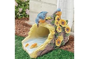 Euiroet Hummingbird Gutter Extender Diverter, Decorative Downspout Extensions, Splash Block, Eco-Friendly Resin, 3"x4" Downspouts, Unique Garden Statue Ornament, Ideal Outdoor Decor Gift