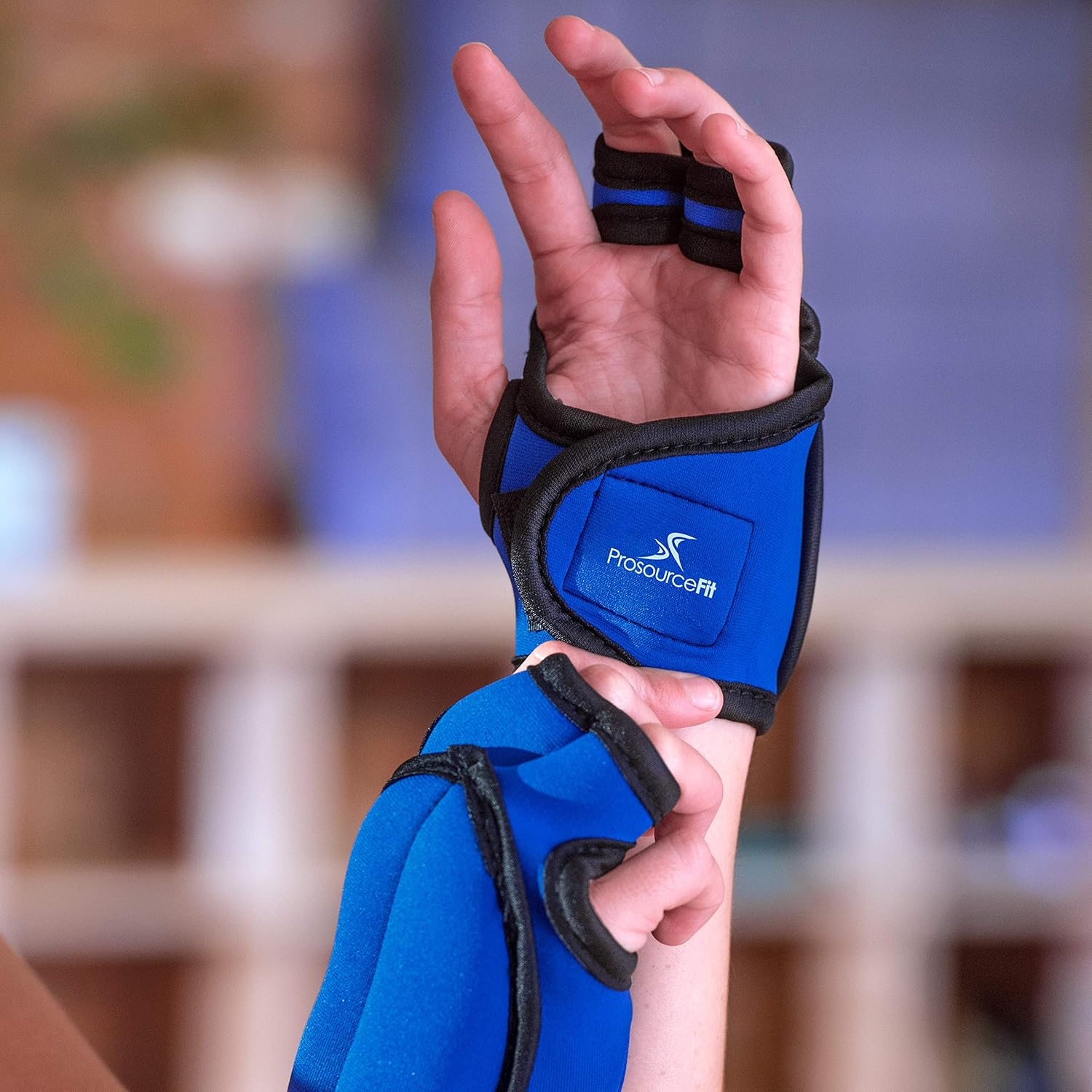 ProsourceFit Weighted Gloves - Blue : Exercise Gloves : Sports & Outdoors