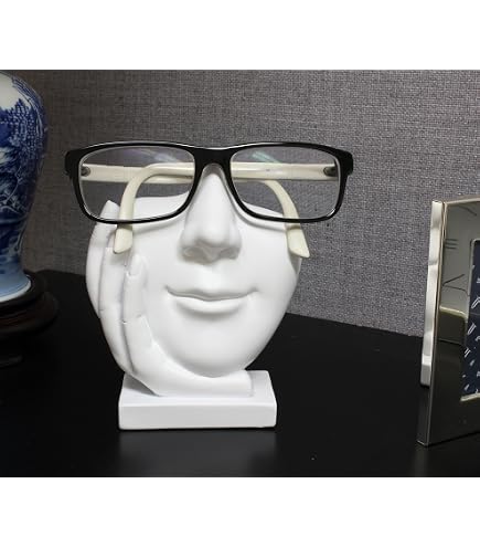Porta Occhiali Facciale In Gesso Bianco: Tieni Gli Occhiali Sempre A Portata Di Mano!