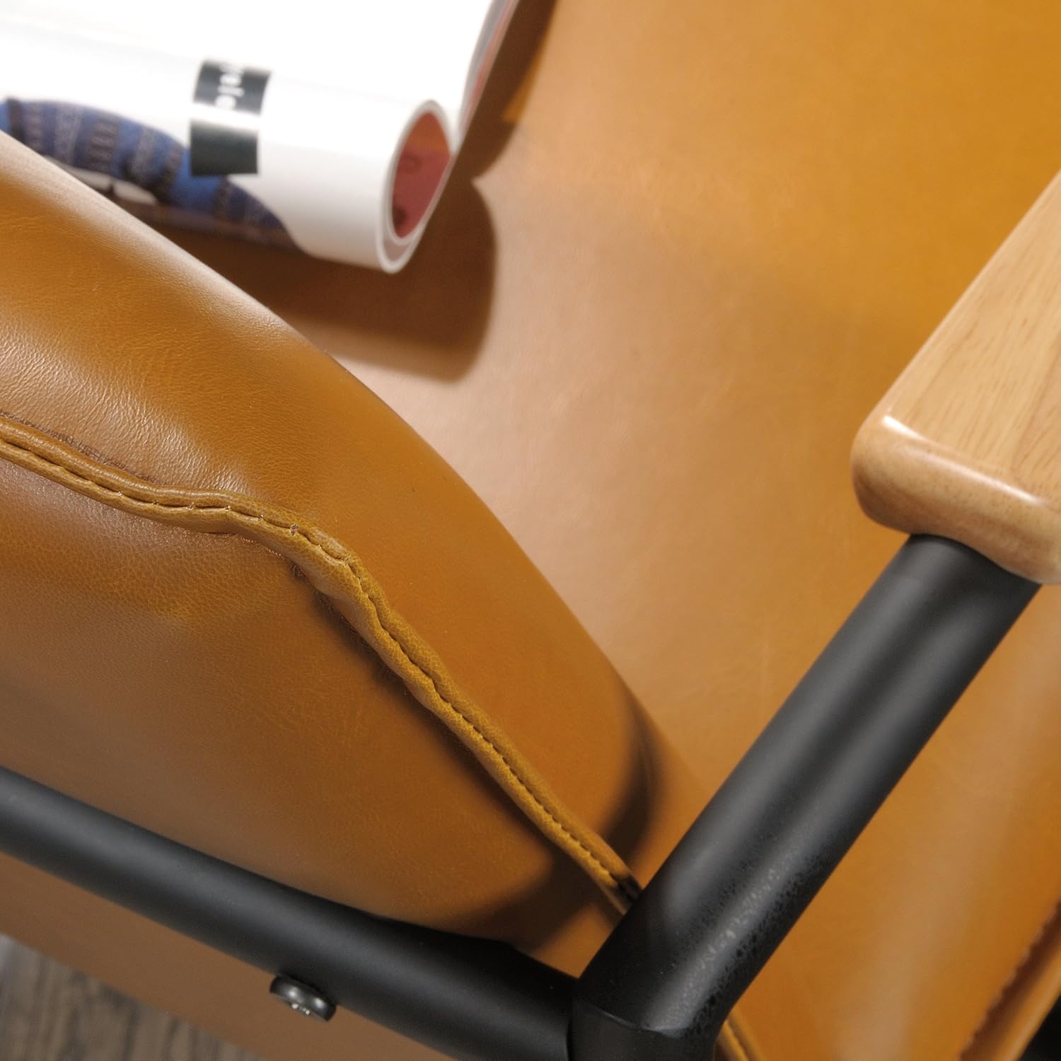 Sauder Boulevard Café Lounge Chair, Camel finish: Furniture & Decor