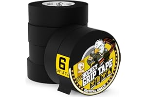 EAGLES Bulk Hockey Tape Black, White or Clear Multipurpose Tape Roll - Strong Adhesive - Durable Cloth or PVC Tape - Hokey Sports Gifts, Accessories, Equipment, Gear