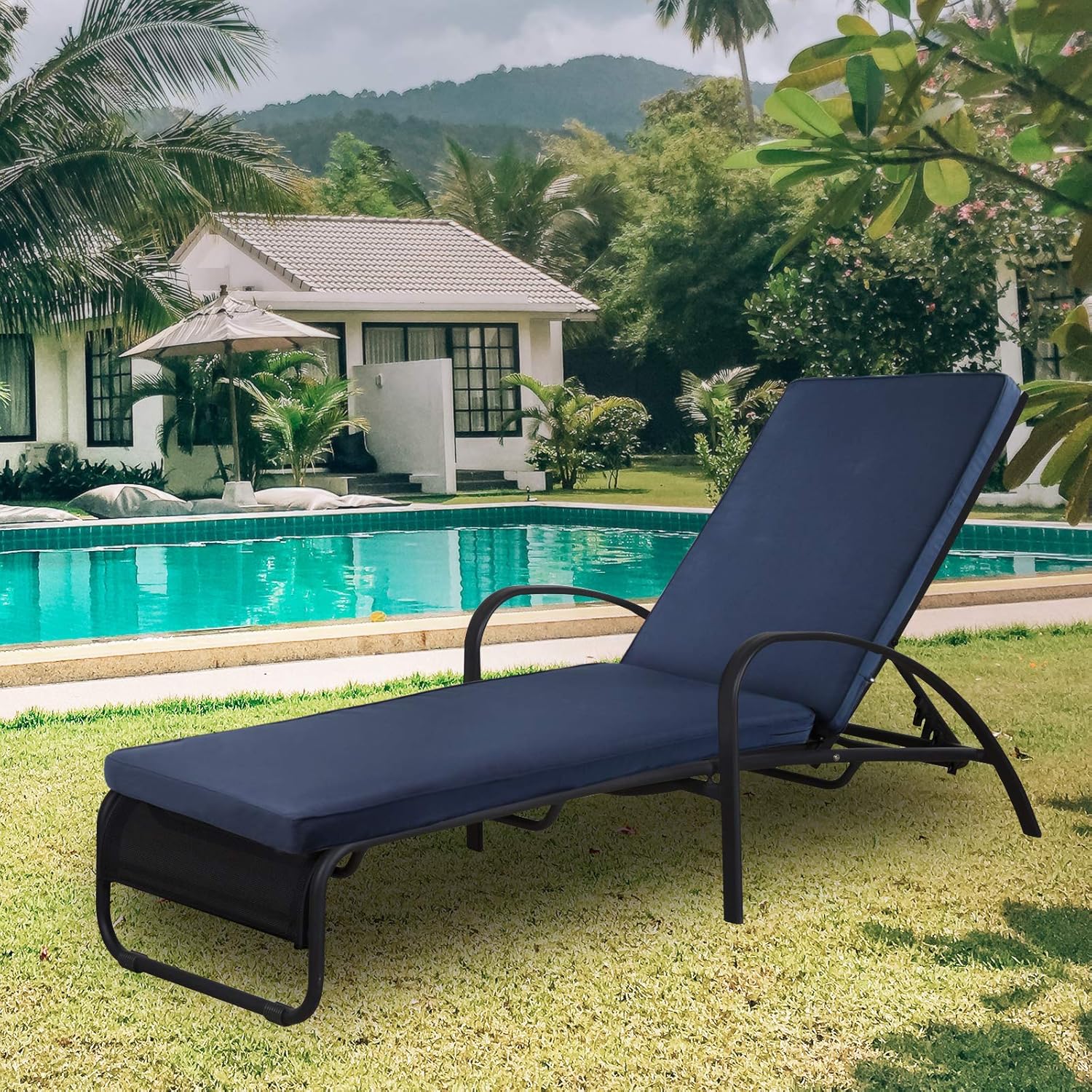 Outdoor/Indoor Chaise Lounge Cushion 78.7