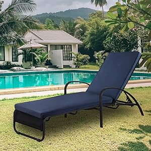 Outdoor/Indoor Chaise Lounge Cushion 78.7