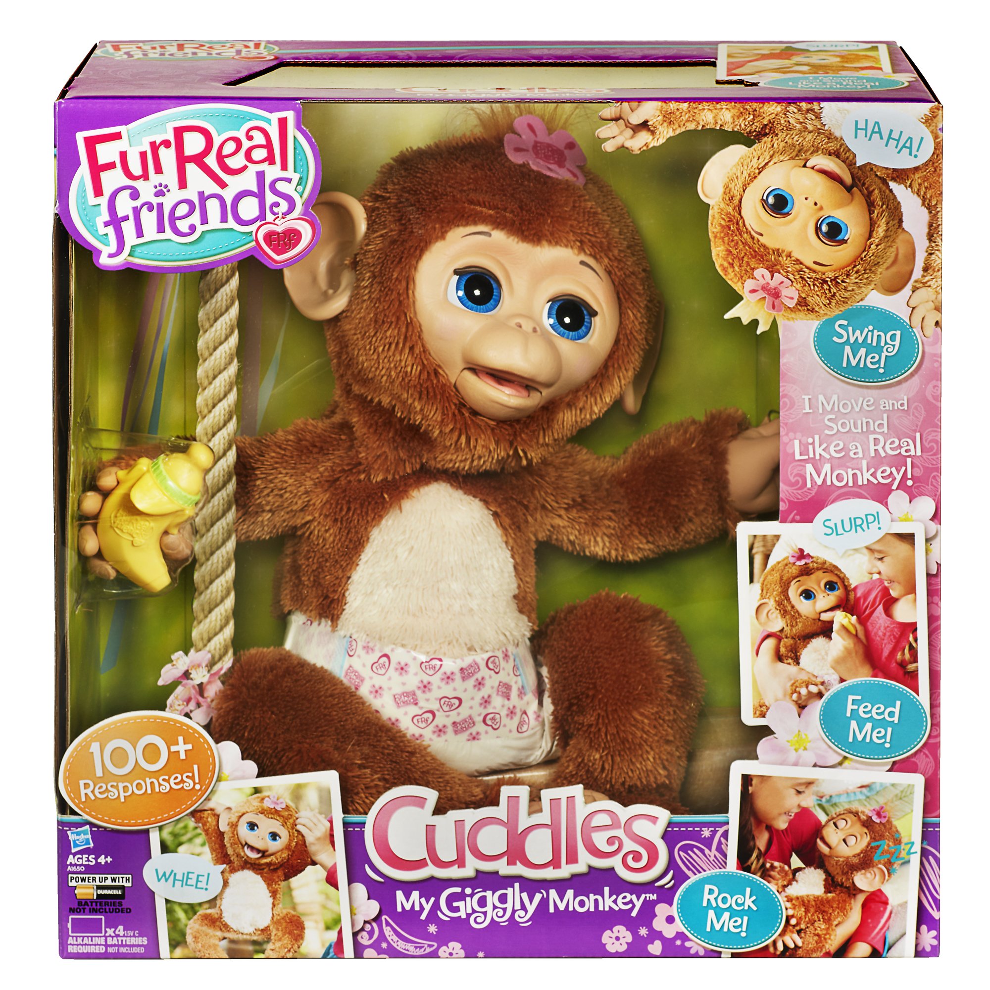 FurReal Friends Cuddles My Giggly Monkey Pet eBay
