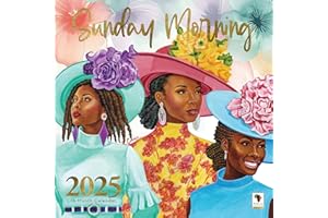 African American Expressions 2025 Wall Calendars - Monthly Calendars Celebrating Black Culture & History - 12x12 Hanging Calendar - 16 Months - Sunday Morning Calendar