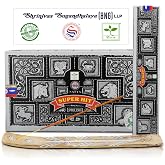 Satya Super Hit Incense Sticks, Satya Bng (Bangalore) Insenses 15gmx12 Pack with Raajsee Incense Holder Bundle, Satya Nagchampa Natural Incense