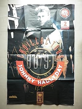Johnny Hallyday Affiche Officiel Cadillac Tour 90 91 Johnny Hallyday Amazon Fr Musique