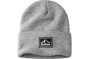 DOCVIT Knit Cuffed Beanie Warm Winter Hats Unisex Skull Knit Cap Fashion Ski Hat for Men and Women