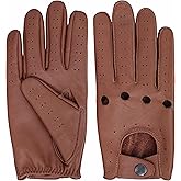 M&H Since 1978 Driving Gloves for Men - Mens Leather Car Gloves