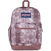 JanSport 26L Cross Town Plus Backpack, Ice Dye Mahogany Haze/White | 15 inch Padded Laptop Sleeve, Water Bottle Pocket, Commuter Rucksack for Travel