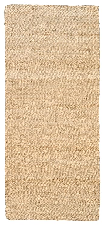 Jute Naturfaser-Juteteppich, Handgewebt 60 x 140 cm