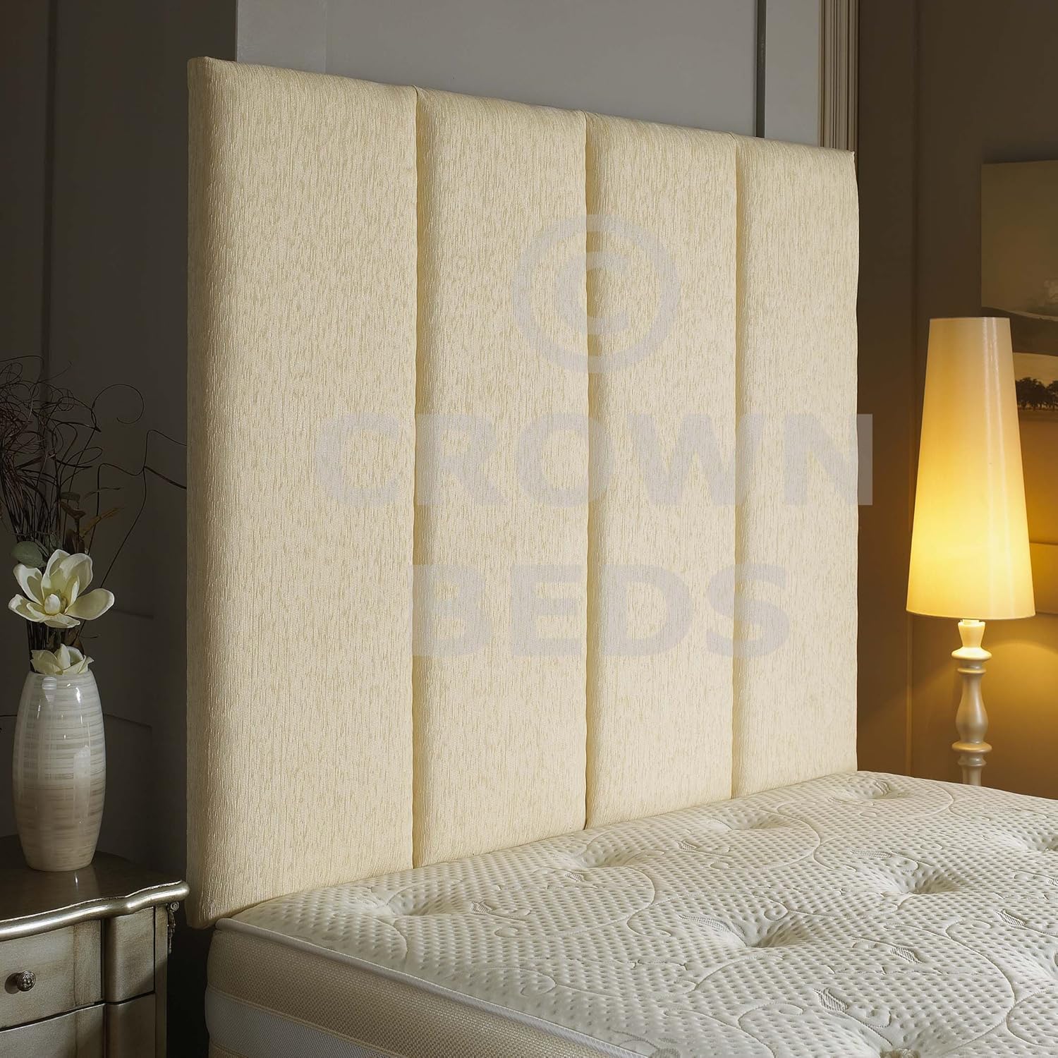 CROWNBEDSUK !EXCELLENT ALTON WALL HEADBOARD IN 2ft6,3ft,4ft,4ft6,5ft