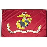 FlagSource Nylon USMC, Military Flag, Made in The USA, 4x6'